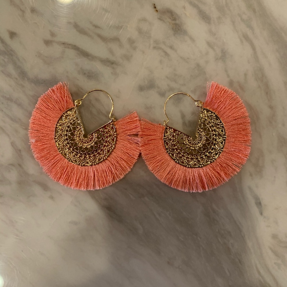 Fashion BOHO Tassel Hoop Earrings